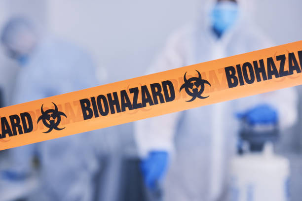 Professional Biohazard Cleanup technician working in Mount Royal, NJ